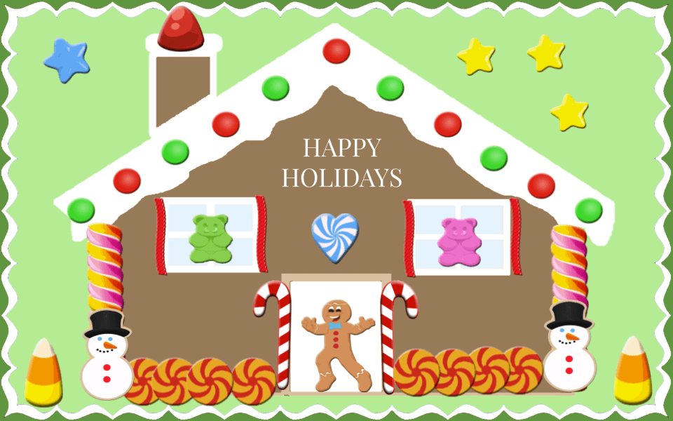 Decorate a Gingerbread House, train, tree, …