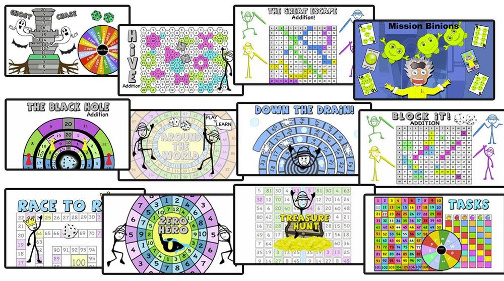 Addition and  Subtraction Games – print and digital