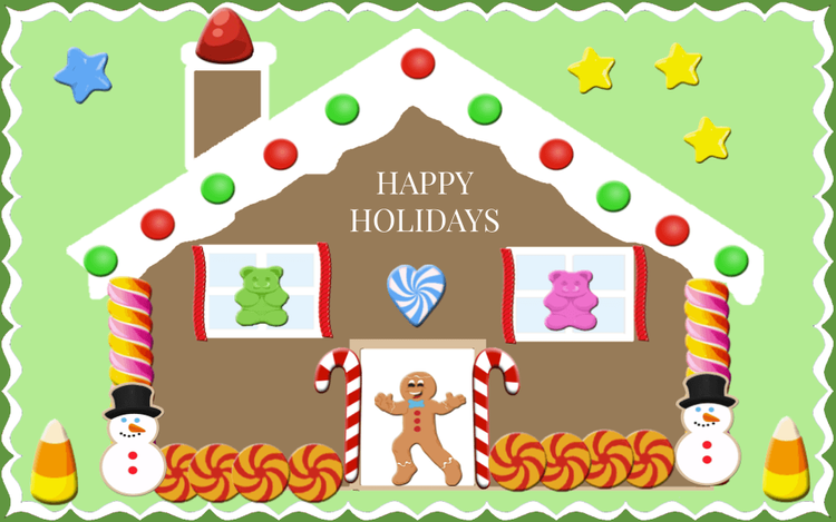 Decorate a Gingerbread House, train, tree, …