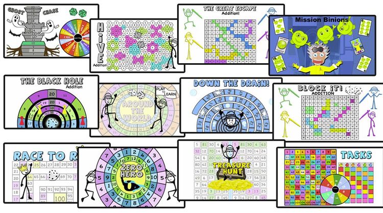 Addition and  Subtraction Games – print and digital