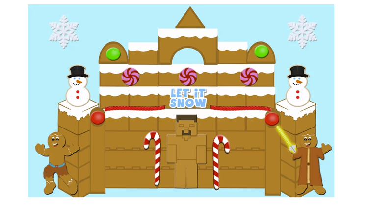 Build a Virtual Gingerbread House, train,tree,…