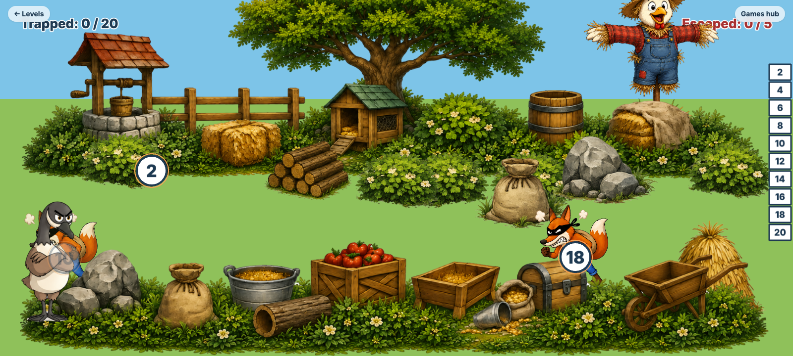 Spot the Fox — Skip count by 2