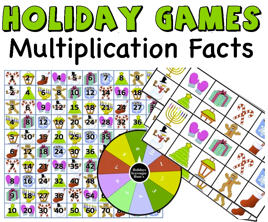 2-3 Digit Multiplication Christmas Scavenger Hunt – 4th Grade
