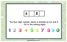 Divisibility Rules – Print and digital Activity cards and worksheets ...