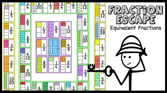 Fractions Escape (equivalent fractions)