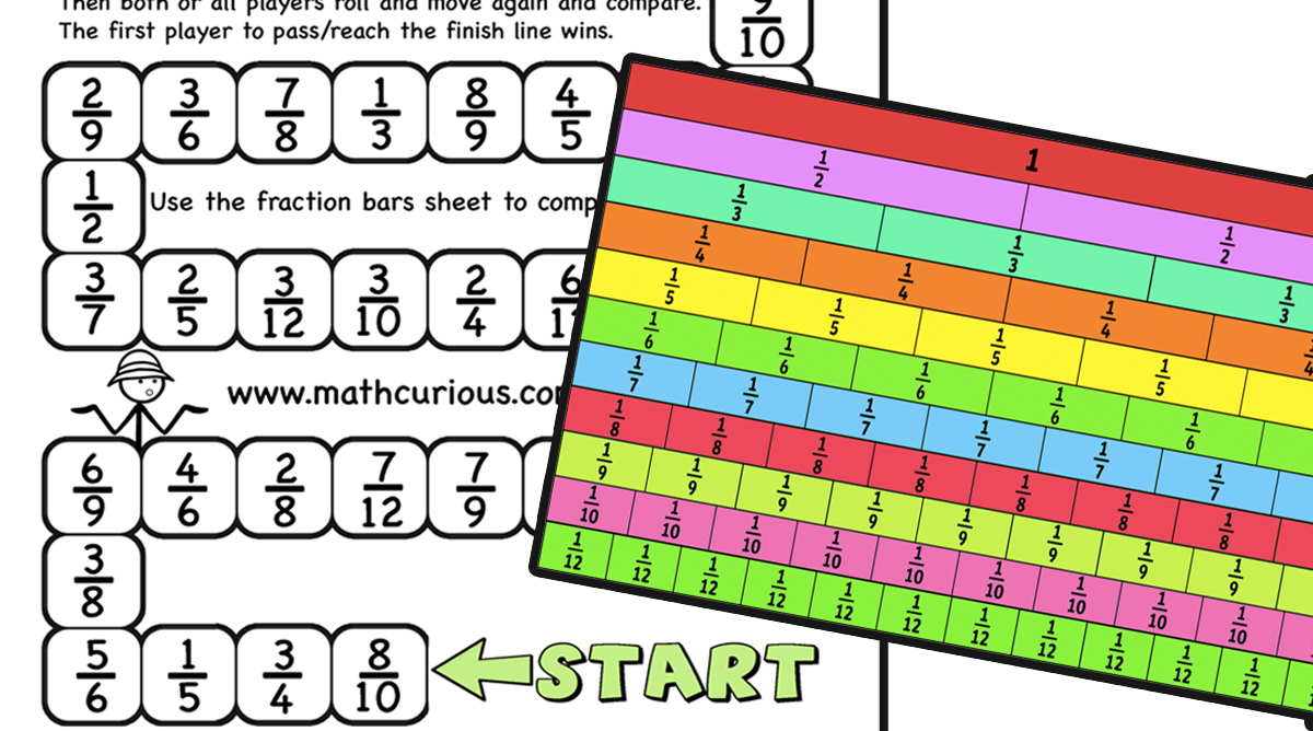 Introducing Fractions Multiplayer games – print and Digital