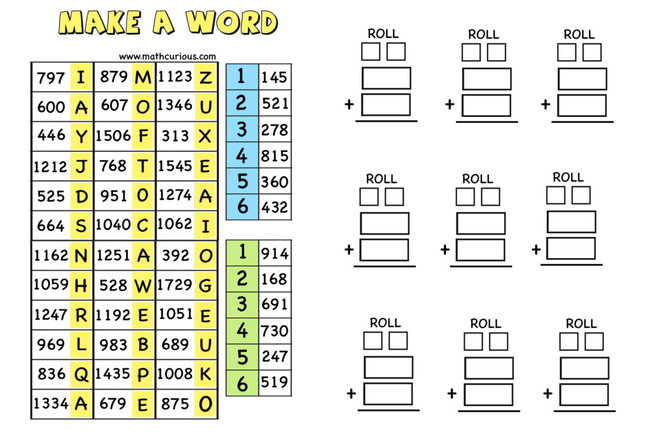 ROBLOX Mixed Madness! Multi-Digit Addition and Subtraction by