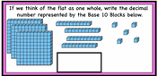 Representing Decimal Numbers using base 10 blocks. (Printable and ...