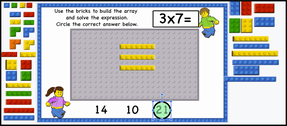 Multiplication and its properties (Building Arrays with Bricks) Print ...