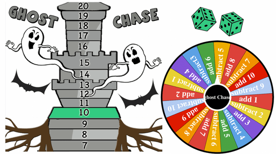 Ghost Chase – Addition, subtraction to 20 (+google slides version)