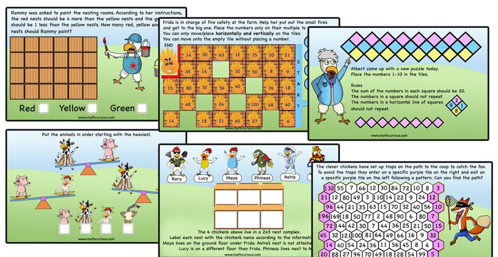 Introducing Fractions Multiplayer games – print and Digital