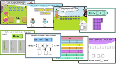 Practicing Division facts with Number Bars/tape diagrams | Mathcurious