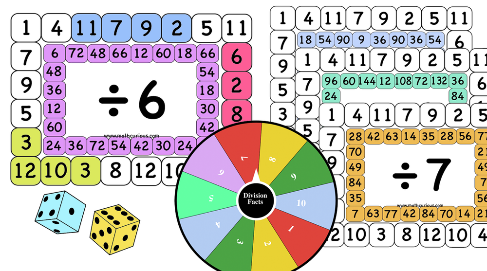 Division Facts- Mini-Games (Print and google slides version, minigames do  google 